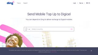 Recharge Digicel | Mobile Top Up to All Digicel Countries | Ding.com