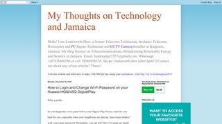 My Thoughts on Technology and Jamaica: How to Login and Change ...