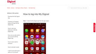 How to log into My Digicel – Mobile - Jamaica