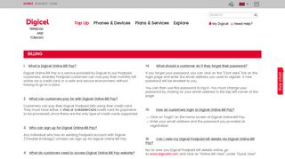 Online Bill Pay - Digicel