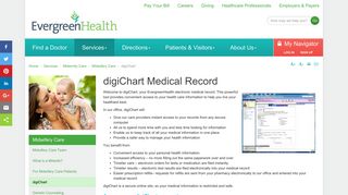 digiChart Medical Record | EvergreenHealth Midwifery Care