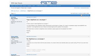 DigiCheck as a vst plugin ? (Page 1) — DIGICheck — RME User Forum
