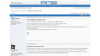 Digicheck remote for iOS (Page 1) — DIGICheck — RME User Forum