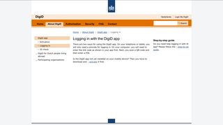 Logging in | DigiD app | About DigiD | DigiD