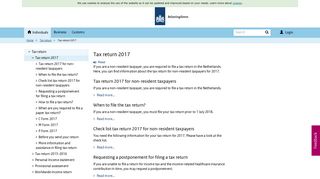 Tax return 2017 - Belastingdienst