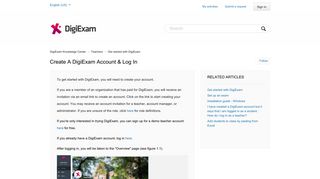 Create a DigiExam account & log in – DigiExam Knowledge Center