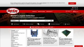 DigiKey Electronics Canada | Free Shipping on Orders Over $100 ...