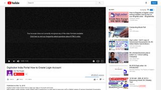 Digilocker India Portal How to Create Login Account - YouTube