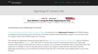 Connect to Digimerge IP cameras
