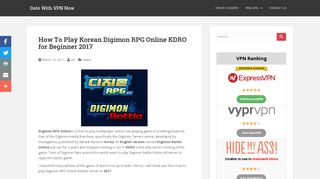 How To Play Korean Digimon RPG Online KDRO for Beginner 2017