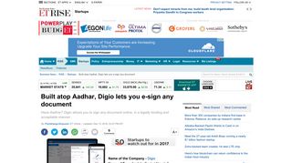 Built atop Aadhar, Digio lets you e-sign any document - The Economic ...