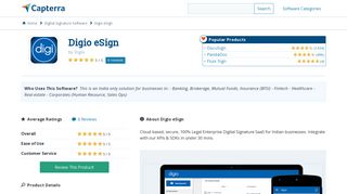 Digio eSign Reviews and Pricing - 2019 - Capterra