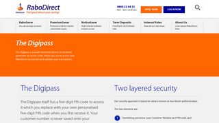 Digipass - security | RaboDirect