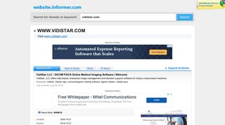 vidistar.com at WI. VidiStar LLC - DICOM PACS Online Medical ...