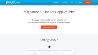 eSignature API for Your Applications | DigiSigner