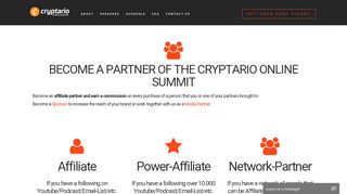 Affiliate & Partner Area - Cryptario Crypto Community