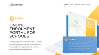 Enrol | Online enrolment system for schools | Digistorm