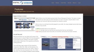 Features - Digital AirWare - Aviation Management Software