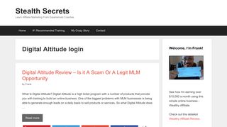 Digital Altitude login | | Stealth Secrets