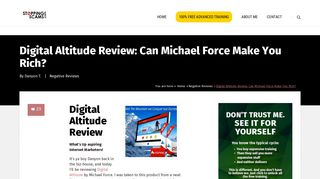 Digital Altitude Review: Can Michael Force Make You Rich?