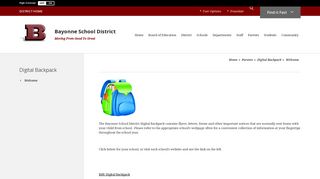 Digital Backpack / Welcome - Bayonne School District