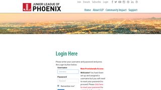 Login Here - Junior League of Phoenix