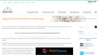 Digital Dreamers Initiative Underway! – DeKalb County School District