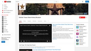 Bullock Texas State History Museum - YouTube
