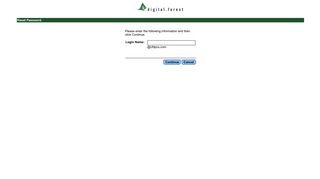 Forgot Your Password? - Digital.Forest Email Services