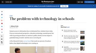 The problem with technology in schools - The Washington Post