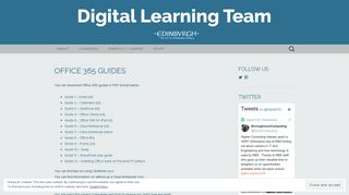 Office 365 Guides | Digital Learning Team