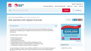 Get started with digital licences | Service NSW