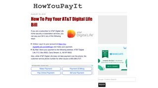 How To Pay Your AT&T Digital Life Bill - HowYouPayIt