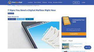 7 Signs You Need a Digital Mailbox Right Now - PostScan Mail