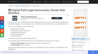 Digital Path Login: How to Access the Router Settings | RouterReset
