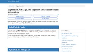 Digital Path.Net Login, Bill Payment & Customer Support Information