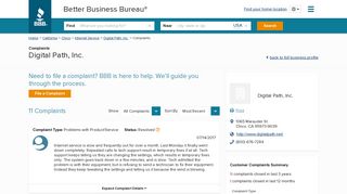 Digital Path, Inc. | Complaints | Better Business Bureau® Profile