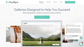 CloudSpot - Client photo gallery for photographers