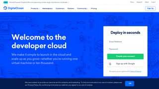 DigitalOcean - Cloud Computing, Simplicity at Scale