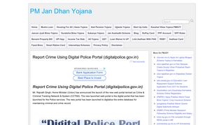 Report Crime Using Digital Police Portal (digitalpolice.gov.in) - PM Jan ...