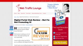 Digital Portal Club Review – But I'm Not Promoting It! | Web Traffic ...