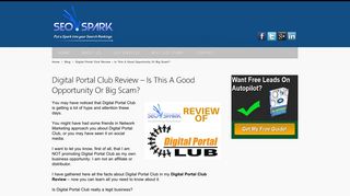 Digital Portal Club Review – Is This A Good Opportunity Or Big Scam ...