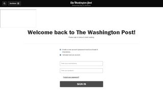 Sign In - Subscribe to The Washington Post