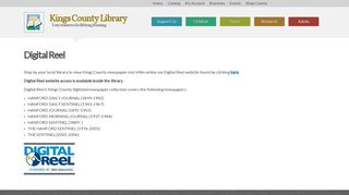 Digital Reel | Kings County Library