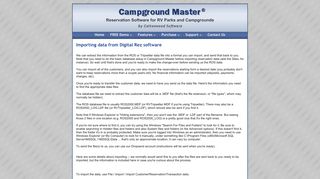 Campground Master Support for importing from Digital Rez ROS (TM ...