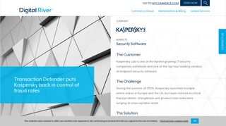 Ecommerce Fraud Prevention Solutions | Kaspersky Lab - Digital River