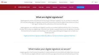 What is a digital signature, how it works | Adobe Sign