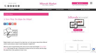A New Way To Sign-In: iSign! | MitzvahMarket