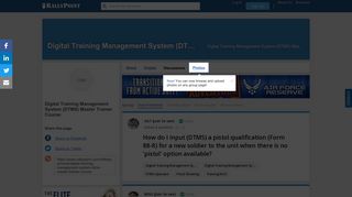 Digital Training Management System (DTMS) Master Trainer Course ...