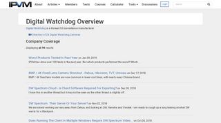 Digital Watchdog Product Reviews - IPVM.com